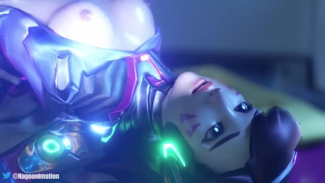 Overwatch Dva 1080p animated porn 3D hentai animation