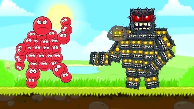 Мультик Red Ball 4 Все части. Анимация Игра-Красный Шар ОЗВУЧКА несносный шарик