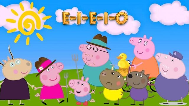 Peppa pig, свинка пеппа, english episodes, развивающие мультики, old macdonald song