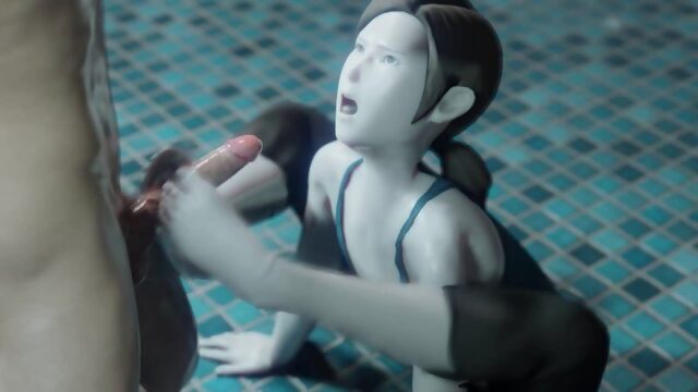 Wii Fit Trainer - Footjob 48FPS 3D porn