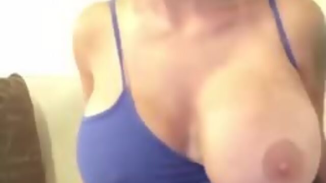 Huge fake tits MILF