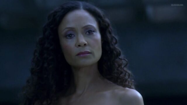 Тэнди Ньютон (Thandie Newton nude scenes in "Westworld" s01e08 2016)