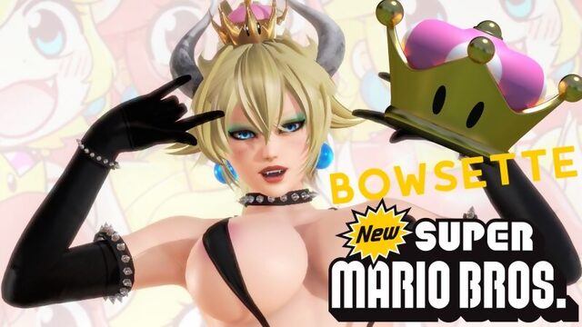 3D PORN Bowsette Futanari Sex Minet